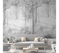 Grandeco Fairytale Trees Grey 3 lane repeatable Mural 2.8 x 1.59m Grandeco Grey