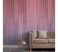 Grandeco Flashy Concrete Pink Ombre 3 Panel Repeatable Textured Mural, 1.59 X 2.8M