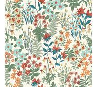 Grandeco Floral Multicoloured Wallpaper Garden Flowers Textured