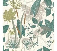 Grandeco Foliage Sprigs Loma Textured Wallpaper, Green