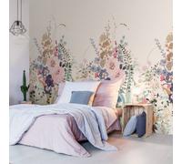 Grandeco Gduk Cottage Bouquet 3 Lane Repeatable Wallpaper Mural,1.59 X 2.8M, Pink