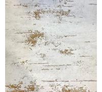 Grandeco Industrial Stone Concrete Wallpaper Paste The Wall White Metallic Gold