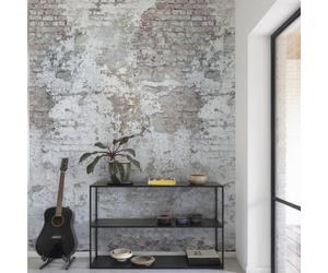 Grandeco Industrial Stressed Rustic Brick Plaster Wall 3 Lane Repeatable Textured Mural, 1.59 X 2.8M