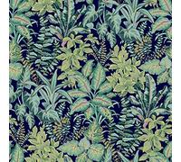 Grandeco Wallpaper Life Calathea Teal 167103 – Tropical Jungle Foliage Palm Leaf