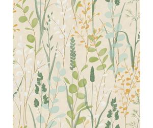 Grandeco Life Karuna Meadow Green Wallpaper A76202