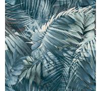 Grandeco Life Nomad Antigua Palm Blue Wallpaper 170705