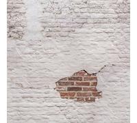 Grandeco Light Grey Brick Effect Matt Mural