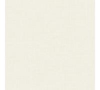 Grandeco Linen Textured Plain Wallpaper, Off White, Cream