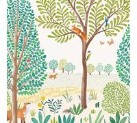 Grandeco Little Dreamers Grena 3 Drop Mural Woodland Scene Multi LD6001 Ideal for Nursery Rooms Kids’ Bedrooms Playroom Wall Decoration