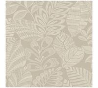 Grandeco Madou Floral Wallpaper Neutral Beige Textured Botanical Paste The Wall Vinyl