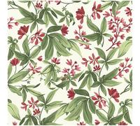 Grandeco Morgane Fuchsia Red Vinyl Wallpaper Paste The Wall Scrubbable Botanical