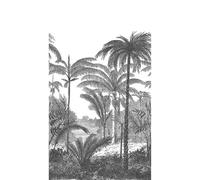 Grandeco Etched Palm Tree Landscape Scenery 3 Panel Repeatable Mural 1.59 X 2.8M