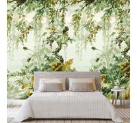 Grandeco Naive Watercolour Jungle Repeatable Wallpaper Mural 159 x 280cm in Green | Size: 159 x 280 cm Grandeco Green 159 x 280 cm