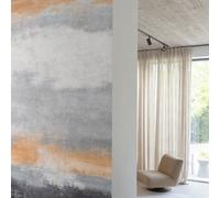 Grandeco Nevada Moody Sunset 3 Panel Repeatable Mural 1.59 X 2.8M, Grey Orange