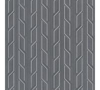 Grandeco Orion Vertical Geometric Stripe Wave Embossed Motif Charcoal Wallpaper