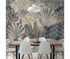 Grandeco Painted Digital Feather 7 Panel Mural 3.71 X 2.8M