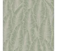 Grandeco Palmeira Palm Leaves Blown Wallpaper, Sage Green