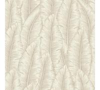 Grandeco Palmeria Palm Leaf Outline Blown Vinyl Wallpaper