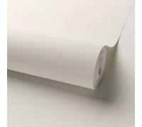 Grandeco Panama Plain Textured Linen Fabric Wallpaper, Beige