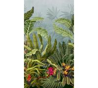 Parrot Jungle Leaf Wallpaper Green Mural Grandeco A50701