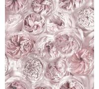 Grandeco Photographic Peony Flower Wall Smooth Wallpaper, Petal Pink