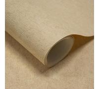 Grandeco Plaster Effect Casper Blown Vinyl Wallpaper in Medium Beige Grandeco Medium Beige