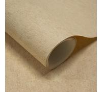 Grandeco Plaster Effect Casper Blown Vinyl Wallpaper, Yellow Gold