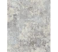 Grandeco Plaster Effect Wallpaper Light Grey