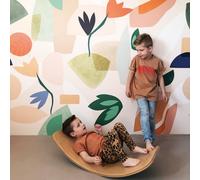 Grandeco Roomblush Floral Pieces Eco 4 Lane Repeatable Wallpaper Mural 200 X 285Cm, Multi