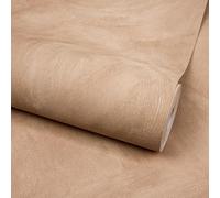 Grandeco Serra Rustic Limewash Chalk Paint Distressed Plaster Effect Textured Wallpaper, Coral