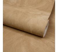 Grandeco Serra Rustic Limewash Chalk Paint Distressed Plaster Effect Textured Wallpaper, Mocha Beige