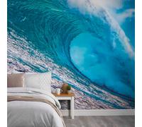 Grandeco Surfers Paradise Waves 7 Panel Textured Mural, 3.71 X 2.8M