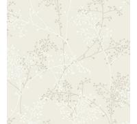 Grandeco Taranto Delicate Sprig Blown Vinyl Wallpaper, Cream