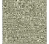 Grandeco Telma Slubbed Fabric Hessian Textured Luxury Wallpaper in Light Green Grandeco Light Green