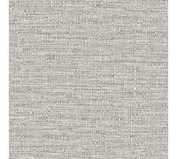 Grandeco Telma Slubbed Fabric Hessian Textured Luxury Wallpaper Neutral Marl
