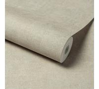 Grandeco Trenato Rustic Plaster Effect Textured Wallpaper, Beige