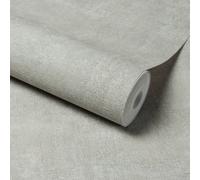 Grandeco Trenato Rustic Plaster Effect Textured Wallpaper, Grey