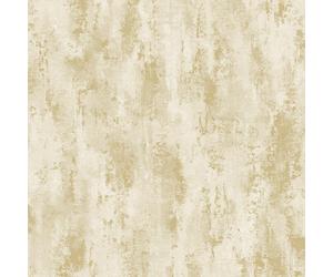 Grandeco Venetian Plain Cream Metallic Gold Wallpaper Textured Blown Vinyl
