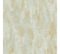 Grandeco Venetian Plain Green Metallic Gold Wallpaper Textured Blown Vinyl