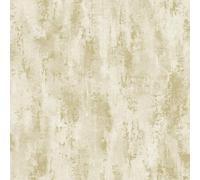 Grandeco Venetian Textured Distressed Concrete Stone Wallpaper, Gold