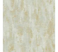 Grandeco Venetian Plain Green Metallic Gold Wallpaper Textured Blown Vinyl