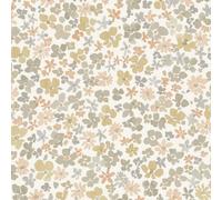 Grandeco Veronica Ditsy Daisy Floral Nursery Textured Wallpaper, Ochre Beige