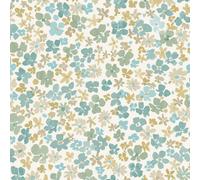 Grandeco Veronica Ditsy Daisy Floral Nursery Textured Wallpaper, Teal Green