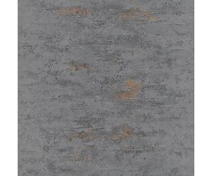 Grandeco VerticalArt Industrial Stone Concrete Brick Wallpaper Paste The Wall Grey Metallic Copper