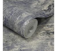 Grandeco Vincenzo Distressed Luxury Italian Plaster Blue Wallpaper