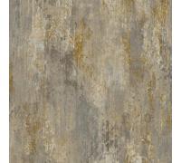 Grandeco Vincenzo Distressed Luxury Italian Plaster Wallpaper Taupe, Brown