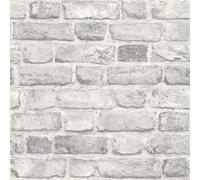 Grandeco Vintage House Brick Pattern Wallpaper Faux Effect Textured A28903