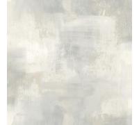 GrandecoLife Premium-Quality Vinyl Wallpapers for Bedroom, Kitchen, Dining Room with Loft Concrete Design; Washable, Removable, Eco-Aware wallcovering Made in Belgium 53 cm x 10 m (White/Gray)