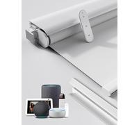 Grandekor No-Drill No Tools Motorized Blinds with Remote | 33x72 White