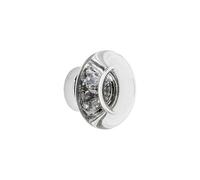 Grandeur Bordeaux Crystal 1-3/8" Cabinet Knob in Bright Chrome